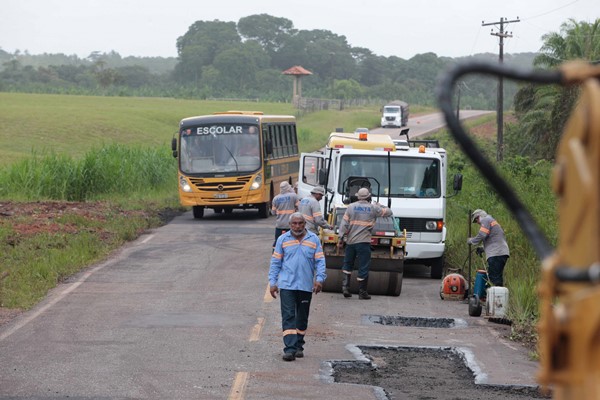 Setran intensifica obras de recuperação da Rodovia PA-140