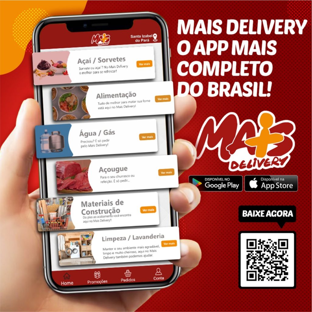 Chega em Santa Izabel do Pará, Aplicativo de entrega de comidas em casa