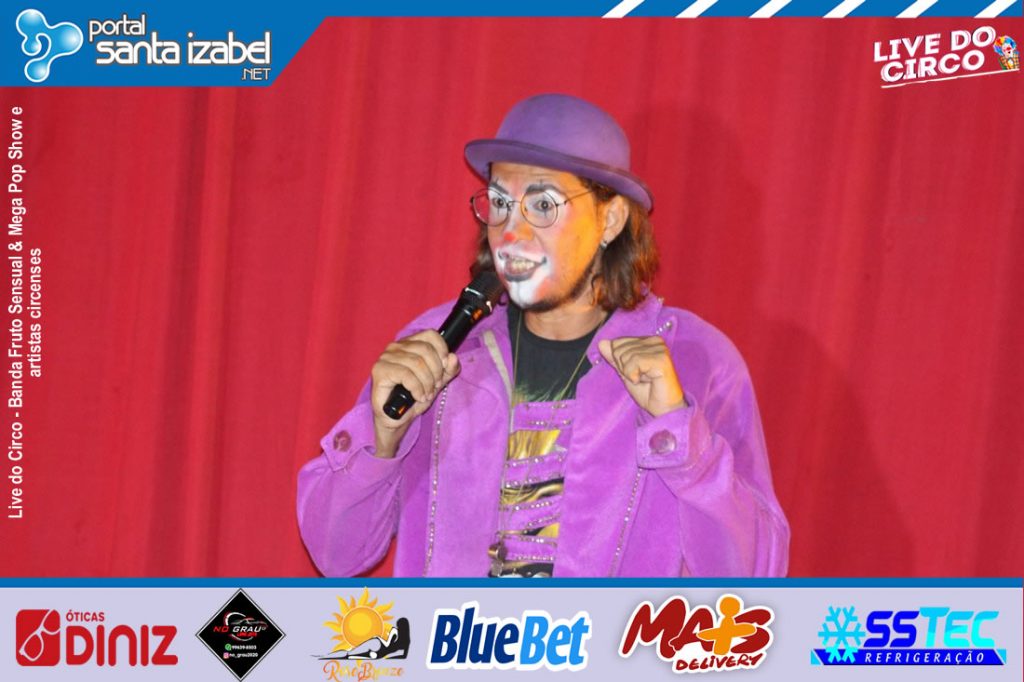 Live do Circo-Banda Fruto Sensual & Banda Mega Pop Show e artistas circenses