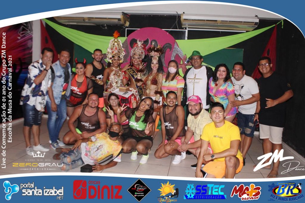 Live de Comemoração de 01 ano do Grupo ZM Dance e Escolha da Musa do Carnaval 2021 – Parte 2