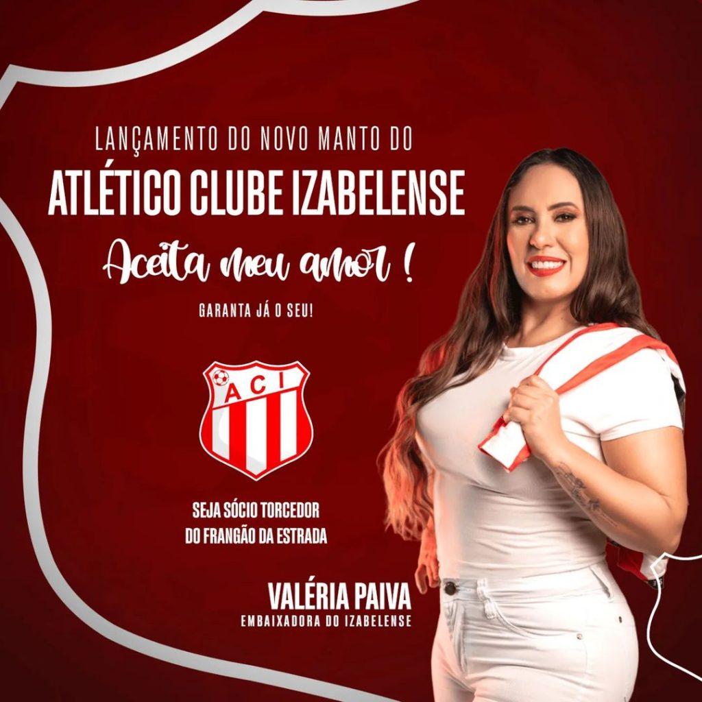 Valéria Paiva vira embaixadora de time paraense