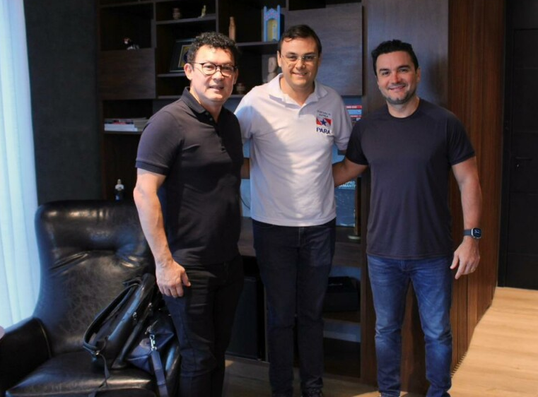 Presidente do União Brasil no Pará, ministro Celso Sabino se reúne com líderes do PP e Republicanos para tratar de federação